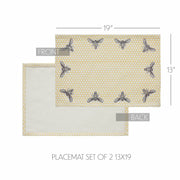 Buzzy Bees Placemat Set of 2 13x19 (6PC Bundle)