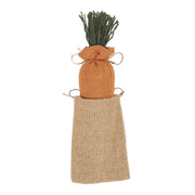 Spring In Bloom Mini Burlap Sack with Carrot (2PC Bundle)