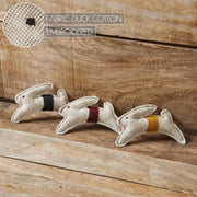 Spring In Bloom Primitive Leaping Bunny Bowl Filler Set of 3 3.6x5.5 (6PC Bundle)