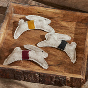 Spring In Bloom Primitive Leaping Bunny Bowl Filler Set of 3 3.6x5.5 (6PC Bundle)