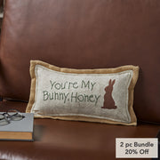 Spring In Bloom You're My Bunny Honey Pillow 7x13 (2PC Bundle)