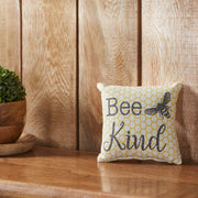 Buzzy Bees Bee Kind Pillow 6x6 (2PC Bundle)