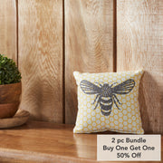 Buzzy Bees Bee Pillow 6x6 (2PC Bundle)