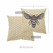 Buzzy Bees Bee Pillow 6x6 (2PC Bundle)