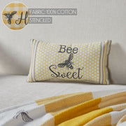 Buzzy Bees Bee Sweet Pillow 7x13 (2PC Bundle)