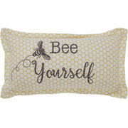 Buzzy Bees Bee Yourself Pillow 7x13 (2PC Bundle)