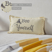 Buzzy Bees Bee Yourself Pillow 7x13 (2PC Bundle)