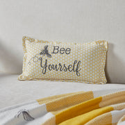Buzzy Bees Bee Yourself Pillow 7x13 (2PC Bundle)