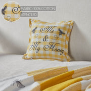 Buzzy Bees Me & My Honey Pillow 9x9 (2PC Bundle)