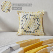 Buzzy Bees Un-Bee-Lievably Blessed Pillow 9x9 (2PC Bundle)