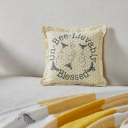 Buzzy Bees Un-Bee-Lievably Blessed Pillow 9x9 (2PC Bundle)