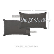 Finders Keepers Sit A Spell Pillow 9.5x14 (2PC Bundle)