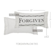 Risen Saved Forgiven Inspirational Pillows 7x13 (3PC Bundle)