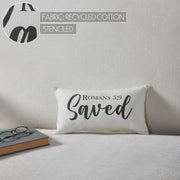 Risen Saved Forgiven Inspirational Pillows 7x13 (3PC Bundle)