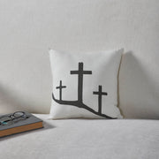 Risen 3 Crosses Pillow 12x12 (2PC Bundle)