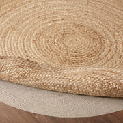 Harlow Jute Rug w/ Pad 3ft Round (2PC Bundle)