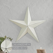 Metal Star Creme Distressed 24x24 (3PC Bundle)