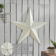 Metal Star Creme Distressed 36x36 (3PC Bundle)