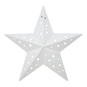 Metal Star Punched White 12x12 (3PC Bundle)