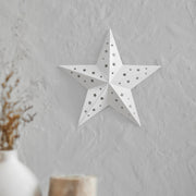 Metal Star Punched White 12x12 (3PC Bundle)