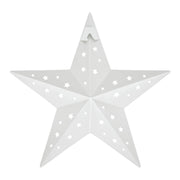 Metal Star Punched White 12x12 (3PC Bundle)