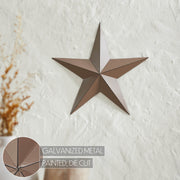Metal Star Rust Brown Distressed 12x12 (3PC Bundle)