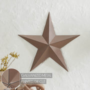 Metal Star Rust Brown Distressed 18x18 (3PC Bundle)