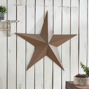 Metal Star Rust Brown Distressed 36x36 (3PC Bundle)