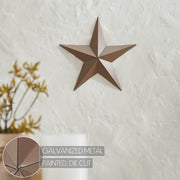 Metal Star Rust Brown Distressed 8x8 (3PC Bundle)
