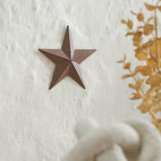 Metal Star Speckled Rust Brown Distressed 4x4 (3PC Bundle)