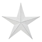 Metal Star Speckled White Distressed 18x18 (3PC Bundle)