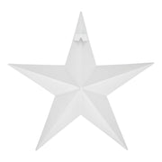 Metal Star Speckled White Distressed 18x18 (3PC Bundle)