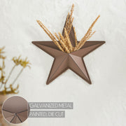 Metal Star w/ Pocket Rust Brown Distressed 12x12 (3PC Bundle)
