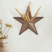 Metal Star w/ Pocket Rust Brown Distressed 12x12 (3PC Bundle)