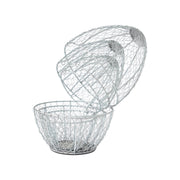 Bunny Hop Chicken Wire Egg Shaped Baskets Set of 3 Sizes (6PC Bundle)