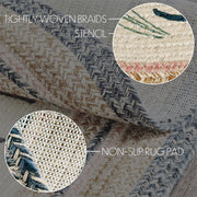 Kaila Happy Spring Jute Rug Oval w/ Pad 27x48 (2PC Bundle)