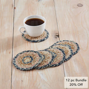Kaila Jute Coaster Set of 6 (12PC Bundle)
