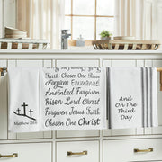 Celebrate Grace Words Of Faith Tea Towel Set of 3 16x28 (6PC Bundle)