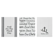 Celebrate Grace Words Of Faith Tea Towel Set of 3 16x28 (6PC Bundle)