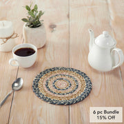 Kaila Jute Trivet 8 (6PC Bundle)