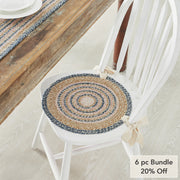 Kaila Jute Chair Pad 15 inch Diameter (6PC Bundle)