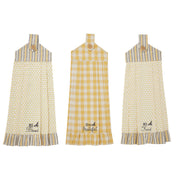 Buzzy Bees Button Loop Tea Towel Set of 3 (6PC Bundle)