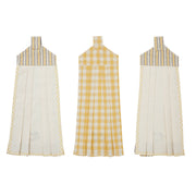Buzzy Bees Button Loop Tea Towel Set of 3 (6PC Bundle)