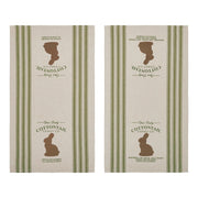 Bunny Hop Cottontail Candy Co Tea Towel Set of 2 16x28 (4PC Bundle)