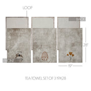 Spring In Bloom Tea Towel Set of 3 19x28 (6PC Bundle)