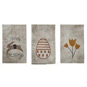 Spring In Bloom Tea Towel Set of 3 19x28 (6PC Bundle)