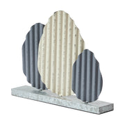Bunny Hop Corrugated Metal Eggs w/ Base 10.75x14x2.5 (2PC Bundle)