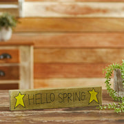Hello Spring Wooden Sign 3x14 (2PC Bundle)