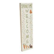 Springtime Welcome Wooden Sign 20x6 (2PC Bundle)