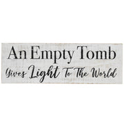 An Empty Tomb Wooden Sign 5x15 (2PC Bundle)